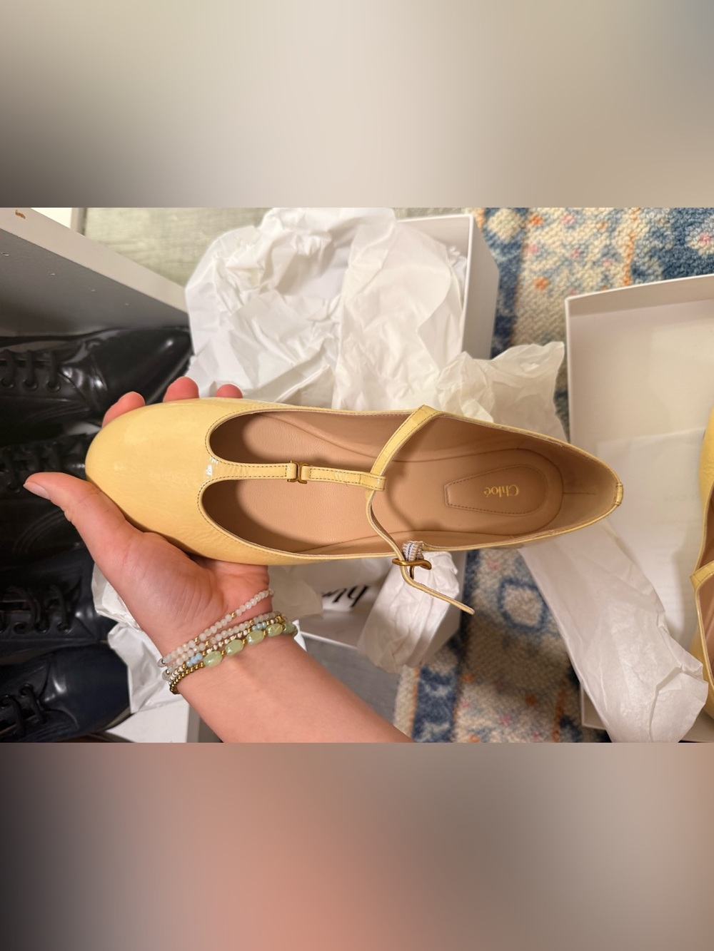 ✨ NWT CHLOE Marcie patent leather Mary Jane flats $ 750 - Picture 10 of 14